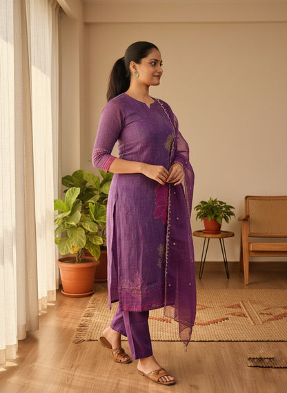 soft organza suit set