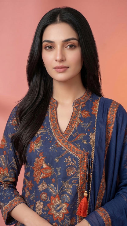 Jasmine Cotton kurta Set with dupatta