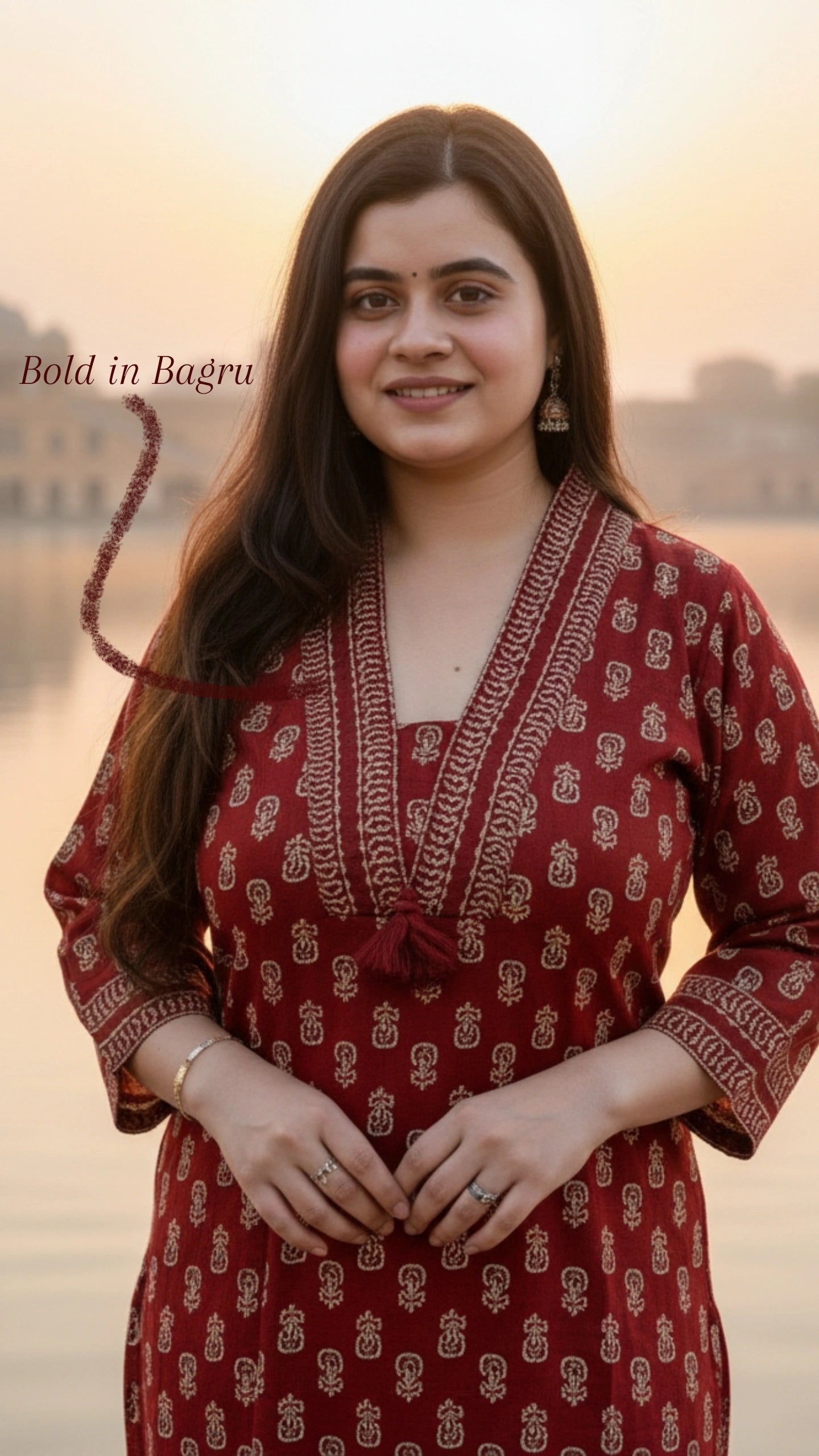 Airy Cotton Kurti Bagru