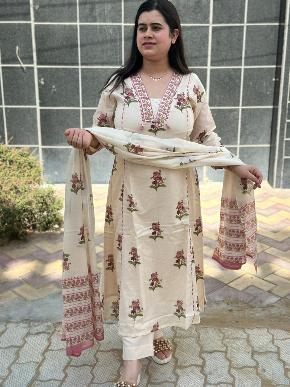 Bani Cotton kurta Set with dupatta