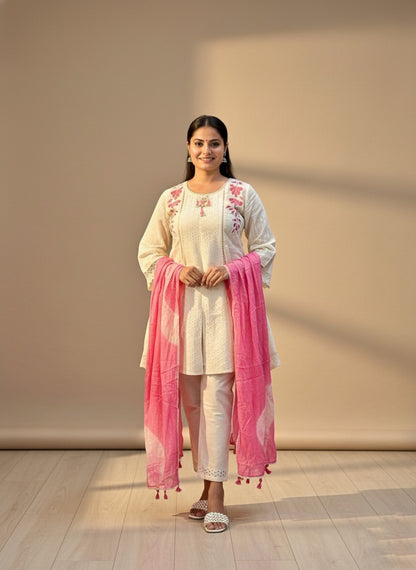 Premium Cotton Kurta Set For Women
