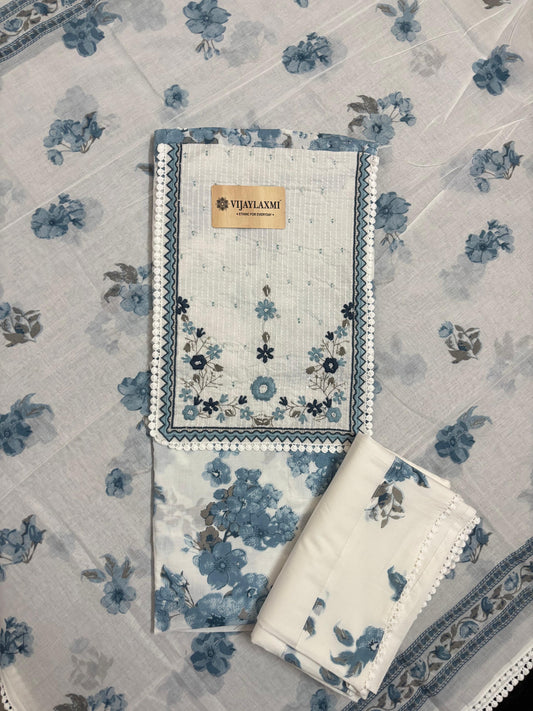 Cotton Suit Material with Cotton Dupatta