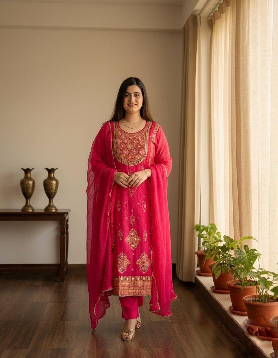 Banarsi Silk Suit For Women