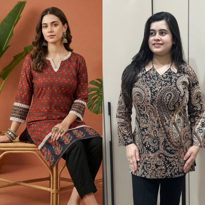 Jasmine short kurti combo of two