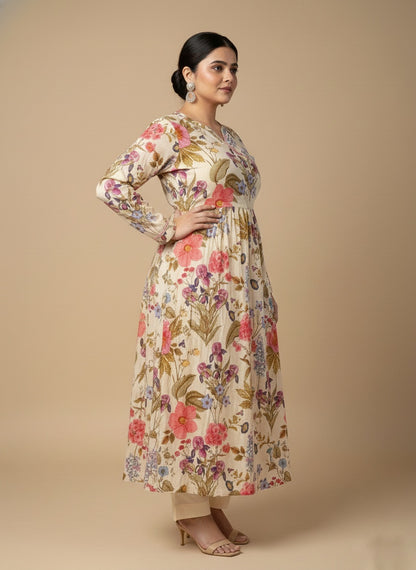 Angarkha cotton suit