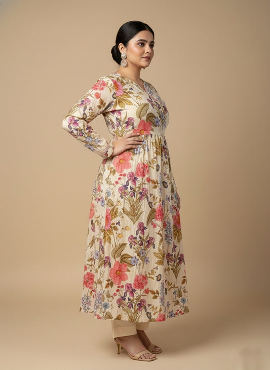 Angarkha cotton suit