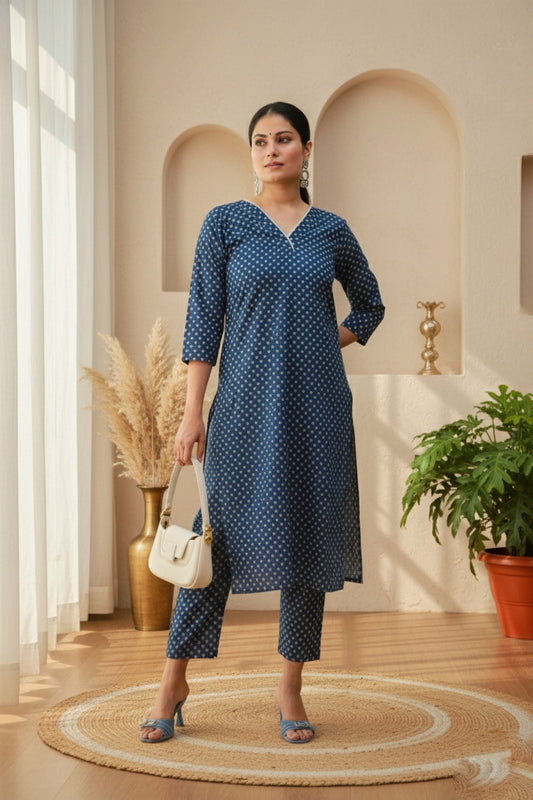Cotton Kurta Set For Women