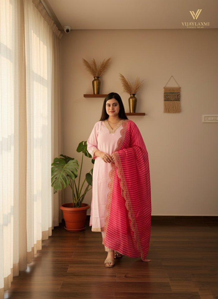 Aliya Inspired Silk Suit