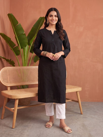 Airy Linen Long Kurta