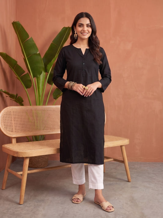 Airy Linen Long Kurta
