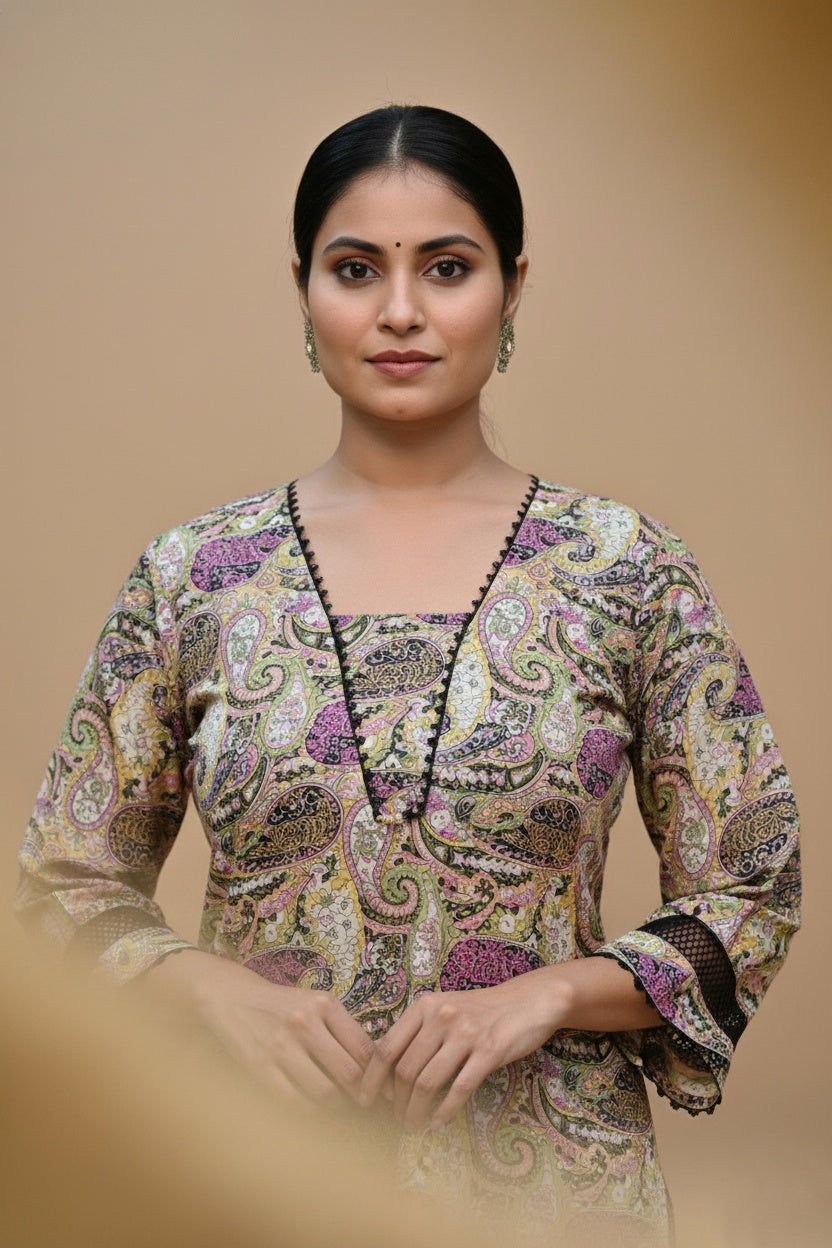 Cotton Kurta Set For Women