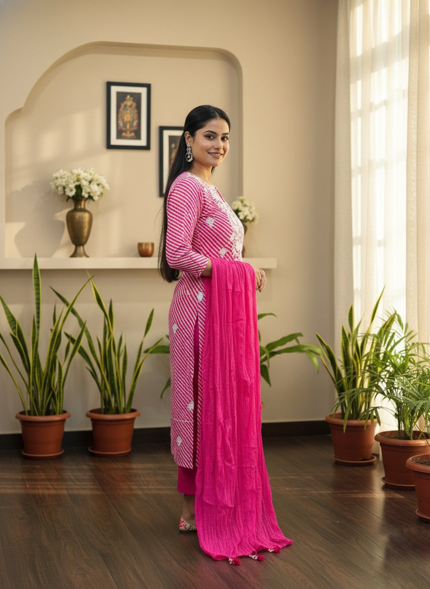 Premium Cotton Suit For Women PNKL