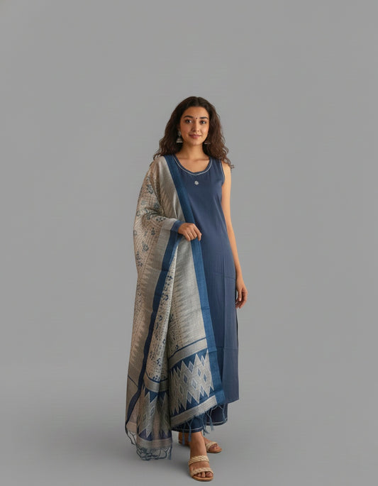Kiara Cotton kurta Set with dupatta