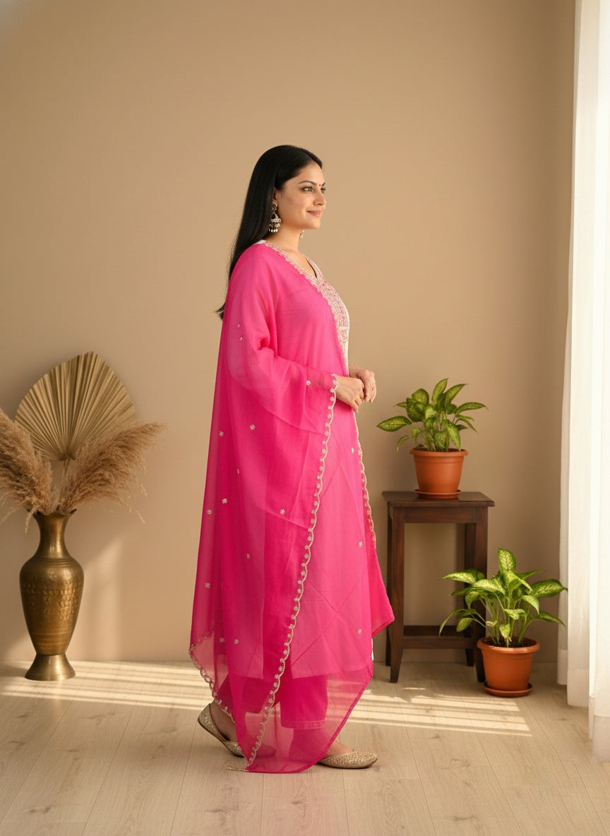 Pure Viscose Soft Silk Suit