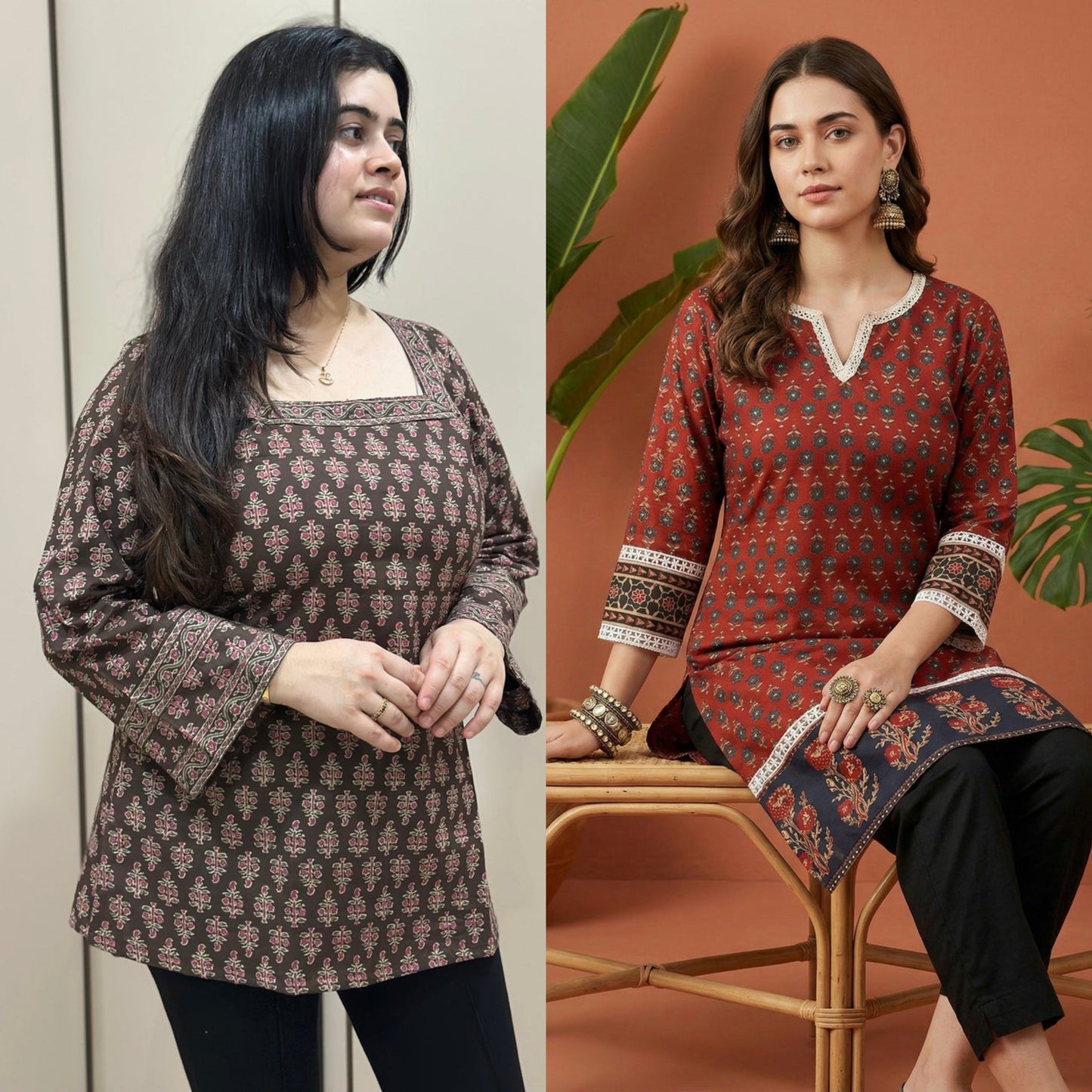 Jasmine short kurti combo of two