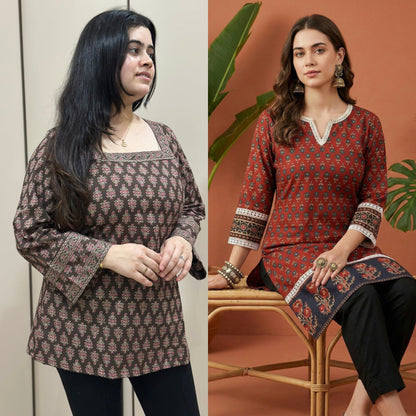Jasmine short kurti combo of two