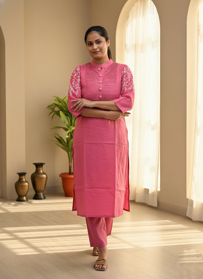 Premium Cotton Kurta Set For Women