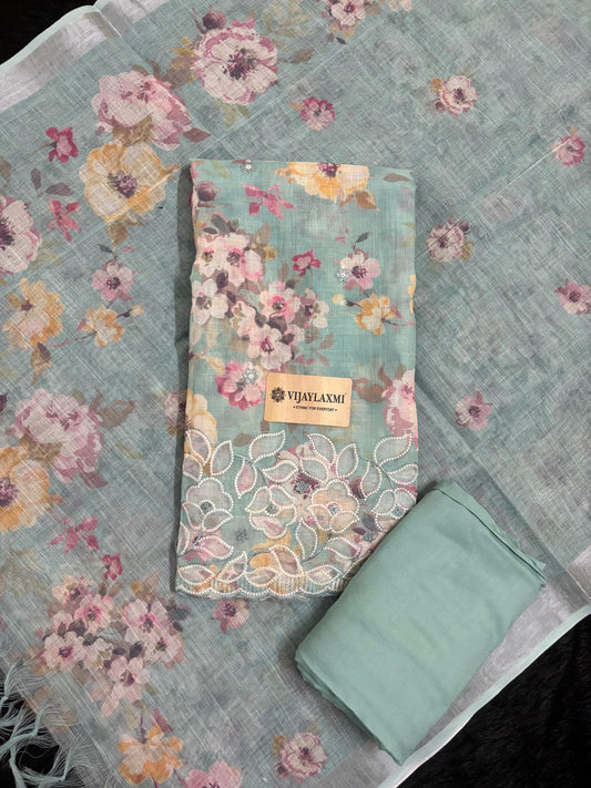 LINEN UNSTITCHED SUIT