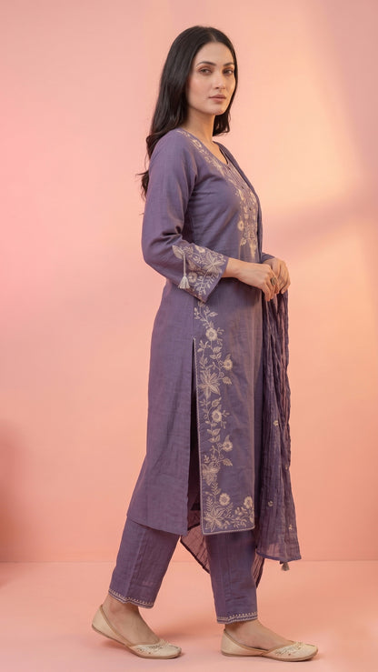 Jasmine Cotton kurta Set with dupatta
