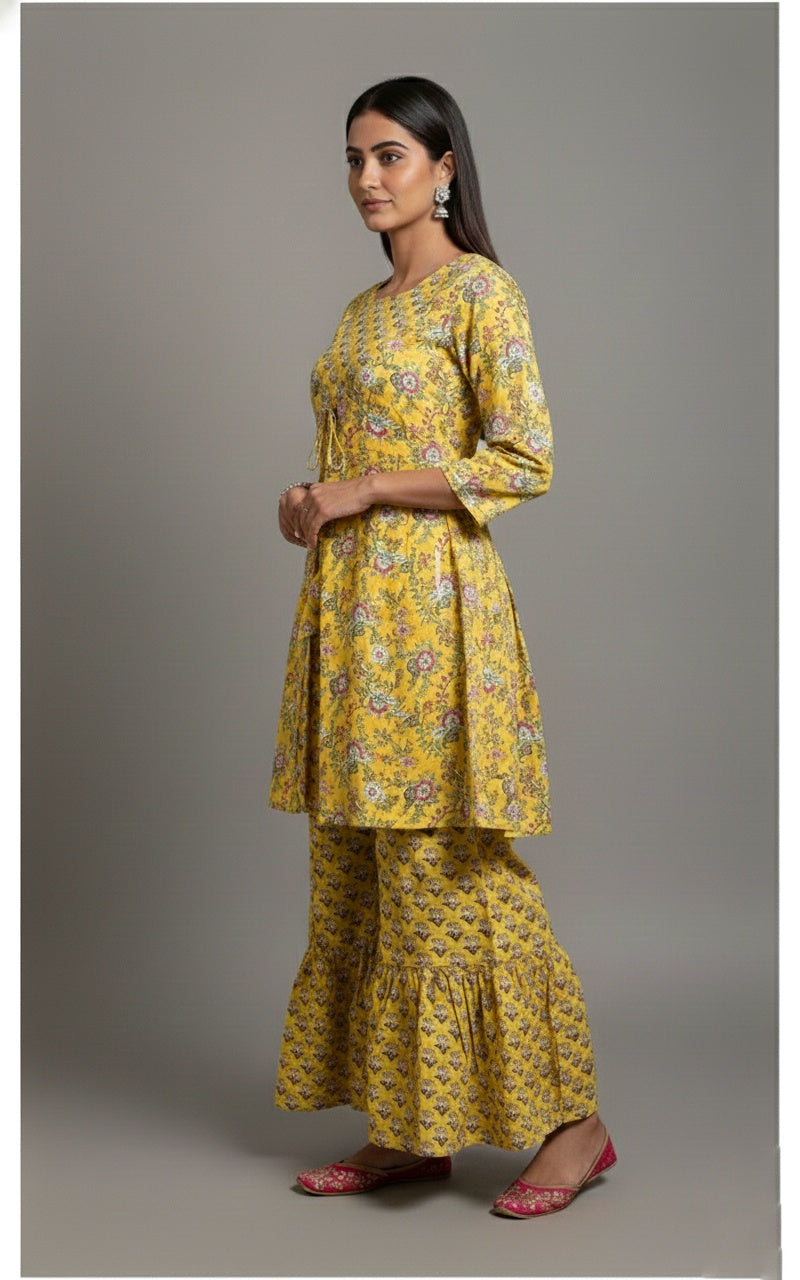 cotton garara suit set