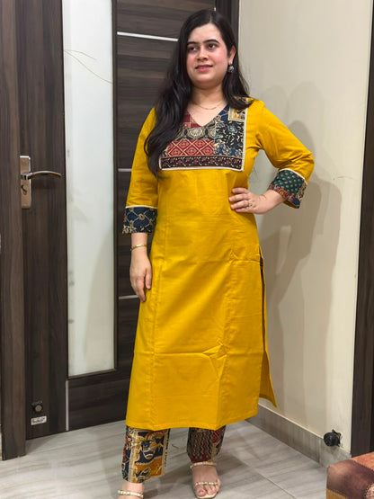 Mehar premium cotton Kurta & Pant