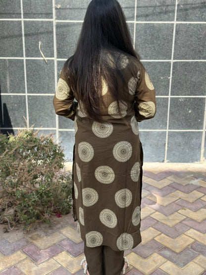 Kiara Cotton Kurta Patch Embroidery Work Kurti Pant And Dupatta