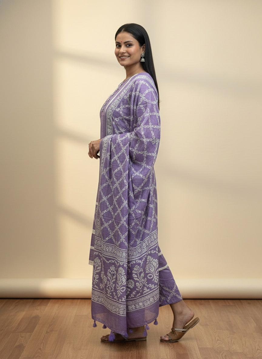 Cotton Suit Set For Women