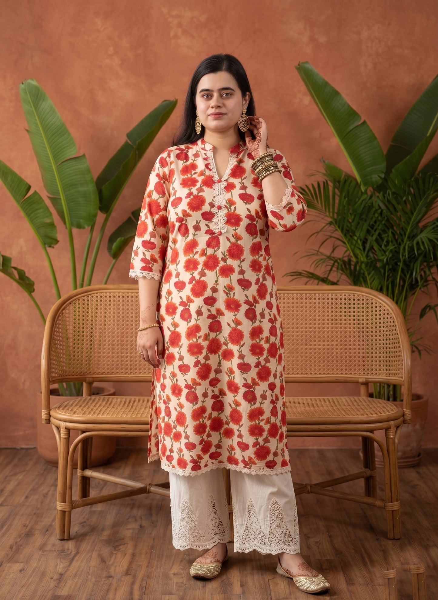 Airy Cotton Kurti for women floral