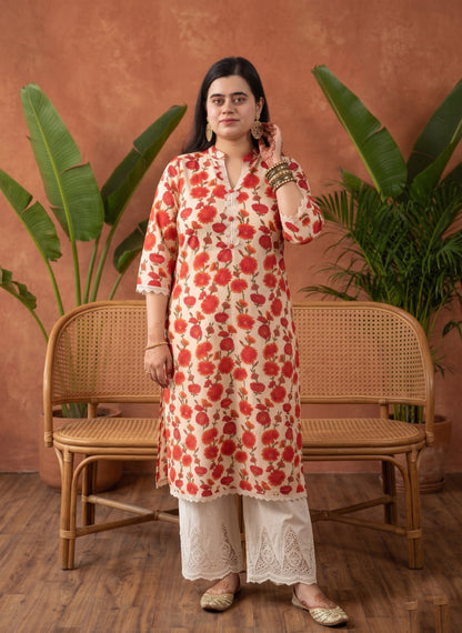 Airy Cotton Kurti for women floral