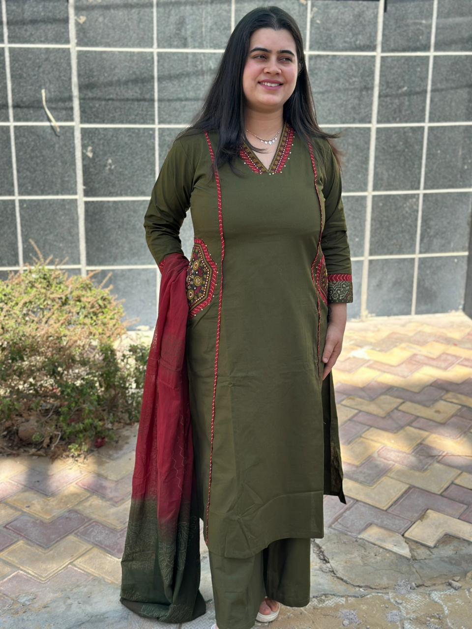 Bani Cotton kurta Set with dupatta