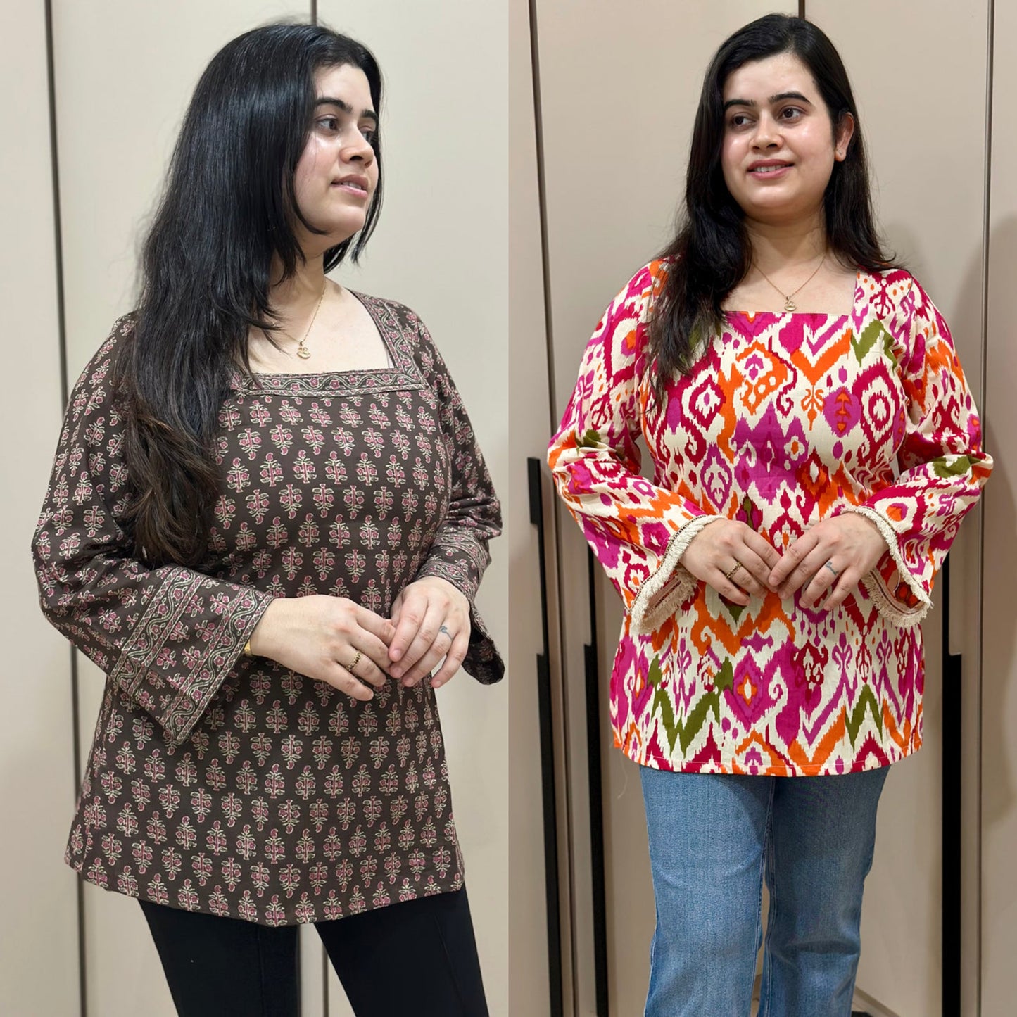 Jasmine short kurti combo of two