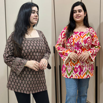 Jasmine short kurti combo of two