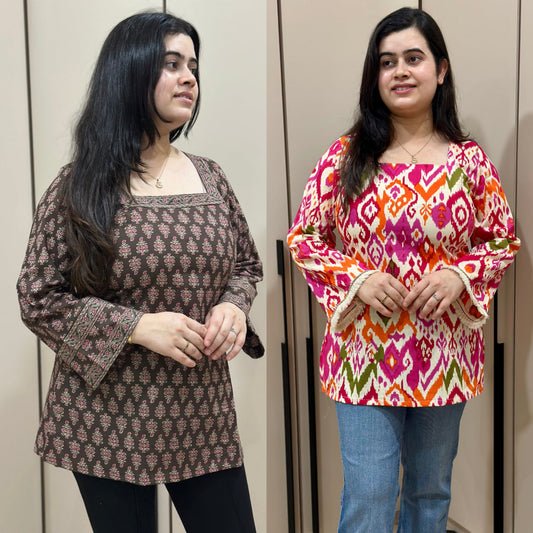 Jasmine short kurti combo of two