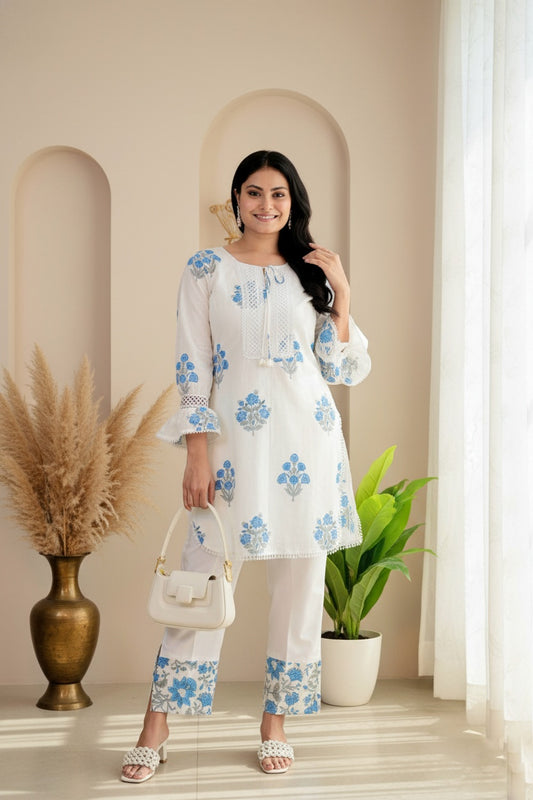 Cotton Kurta Set For Women