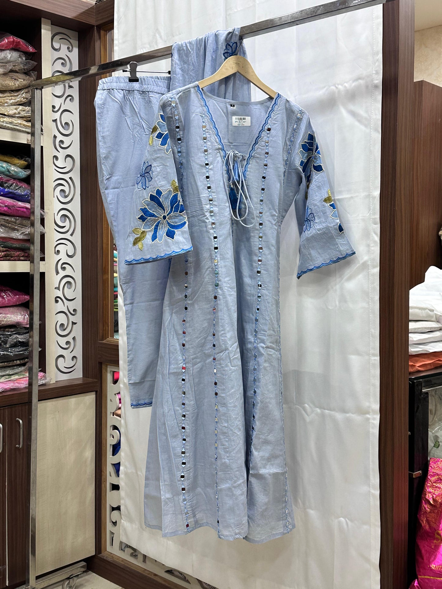 Jasmine Cotton kurta Set with dupatta