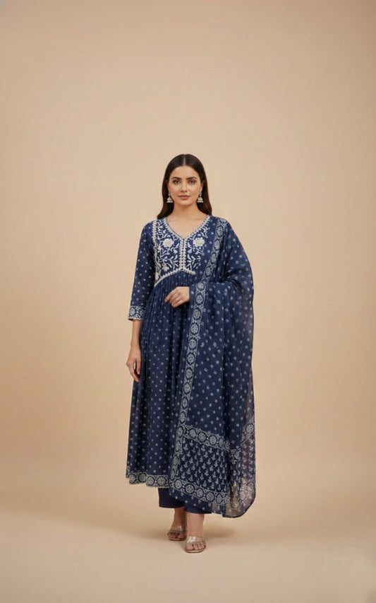 Kiara Cotton kurta Set with dupatta