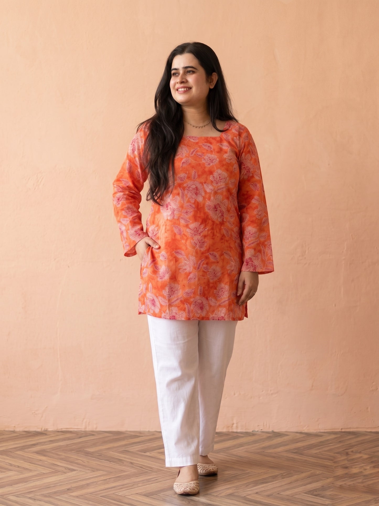Jasmine short kurti Orange