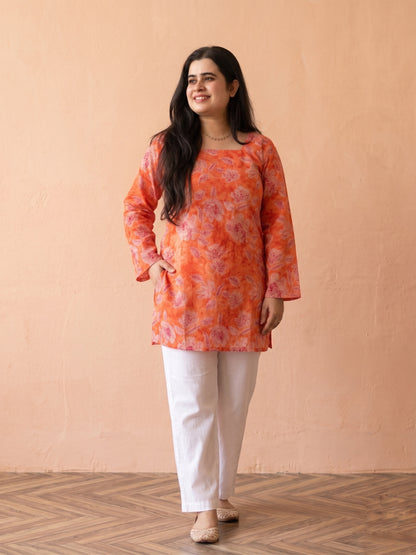 Jasmine short kurti Orange