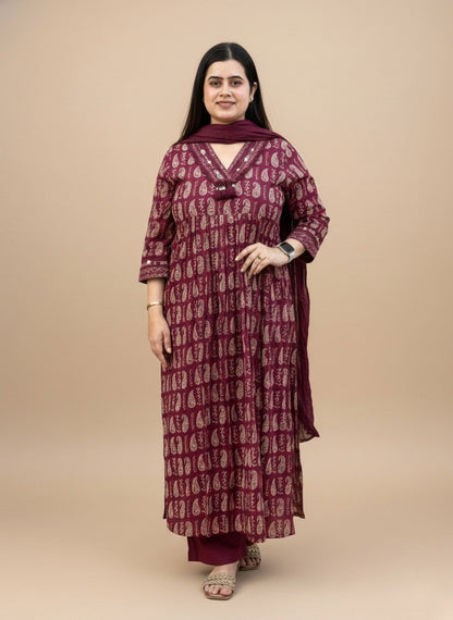 Kiara Cotton kurta Set with dupatta