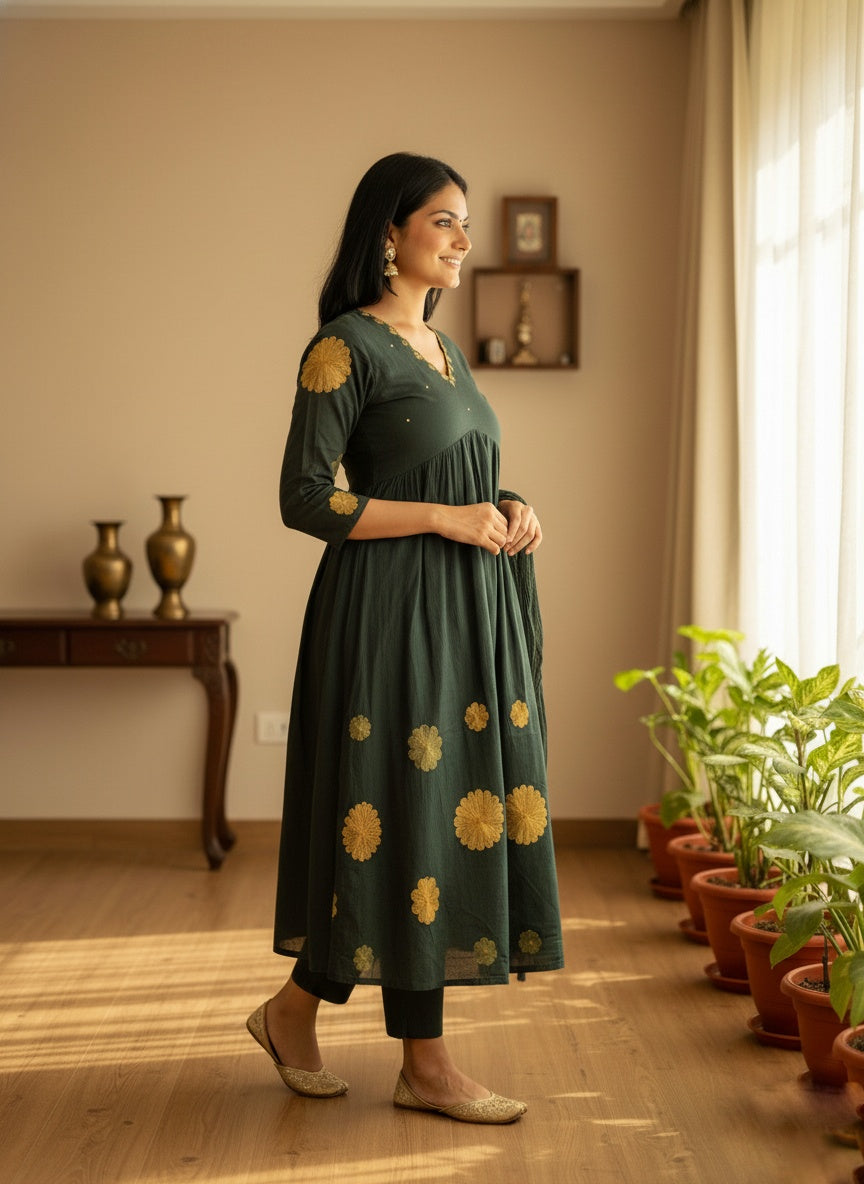 Alia Cotton Suit For Women