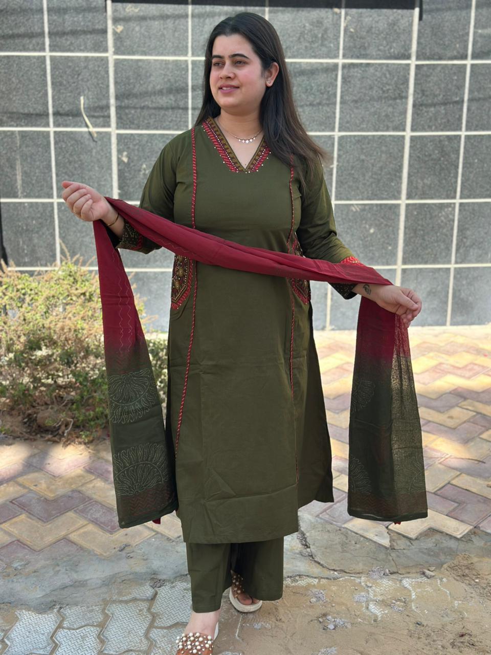 Bani Cotton kurta Set with dupatta