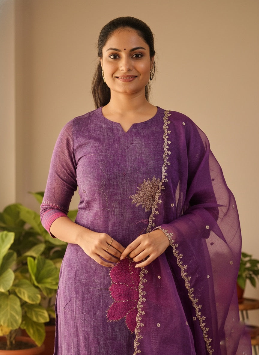 soft organza suit set