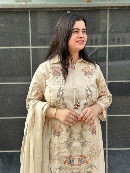 Jasmine Cotton kurta Set with dupatta