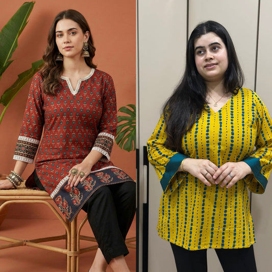 Jasmine short kurti combo of two
