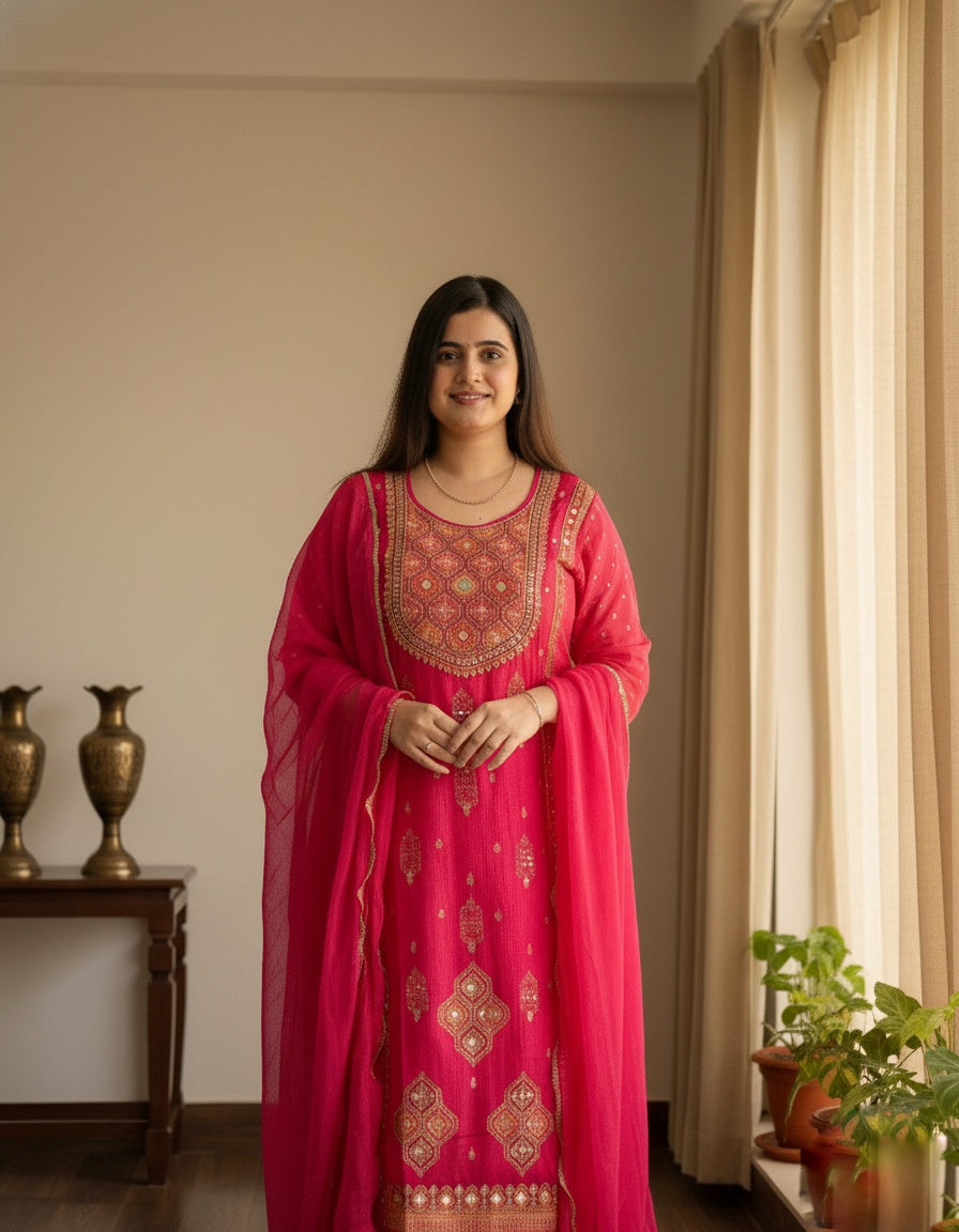 Banarsi Silk Suit For Women