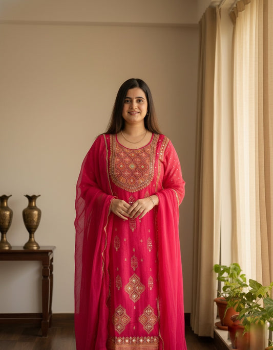 Banarsi Silk Suit For Women