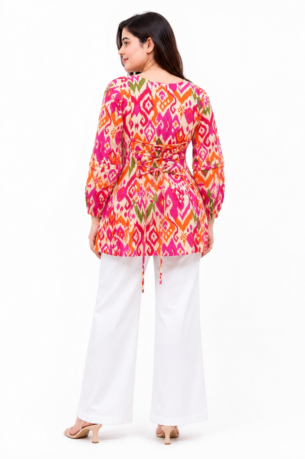 Jasmine short kurti ikkat