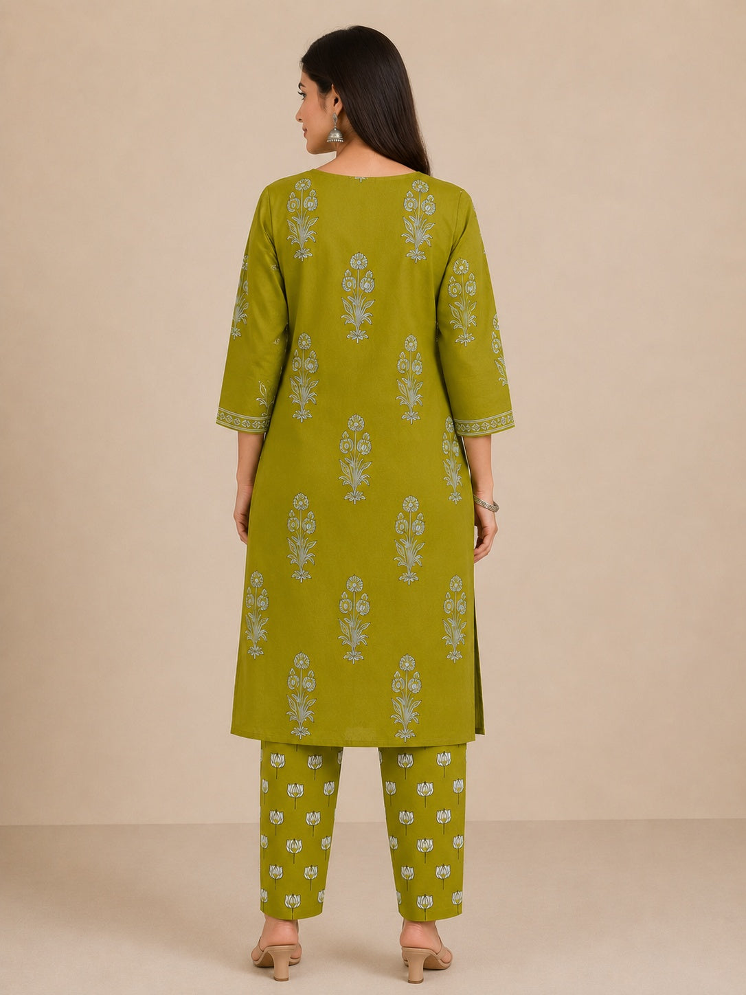 Gulzar ikkat printed cotton cord set