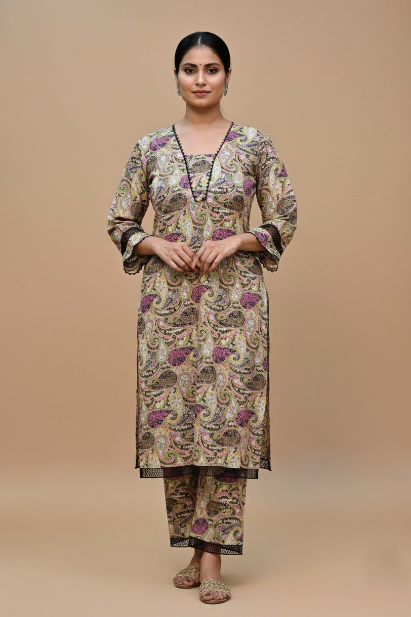 Cotton Kurta Set For Women