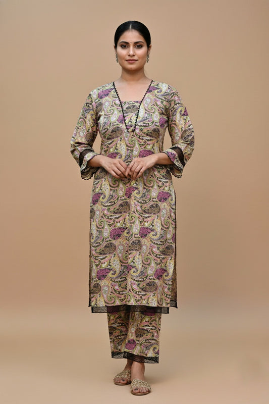 Cotton Kurta Set For Women